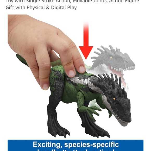 Mattel Green and Black Action dinosaur Guaibasaurus - Picture 6 of 6